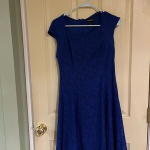 Liz Claiborne Women's Royal Blue Midi Dress